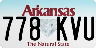 AR license plate 778KVU