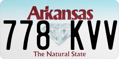 AR license plate 778KVV