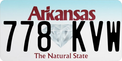AR license plate 778KVW