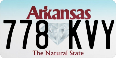 AR license plate 778KVY