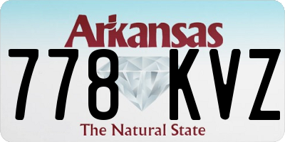 AR license plate 778KVZ