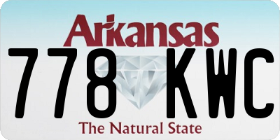 AR license plate 778KWC
