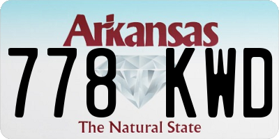 AR license plate 778KWD