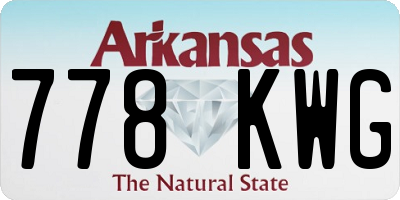AR license plate 778KWG