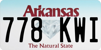 AR license plate 778KWI