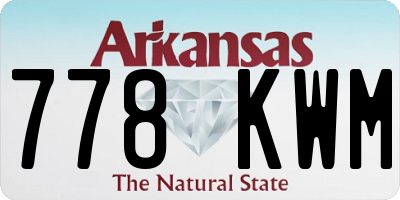AR license plate 778KWM