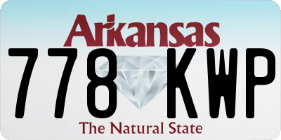 AR license plate 778KWP