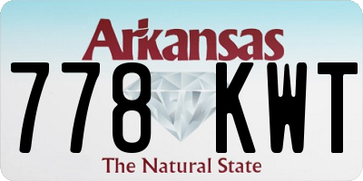 AR license plate 778KWT