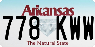 AR license plate 778KWW