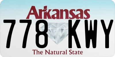 AR license plate 778KWY