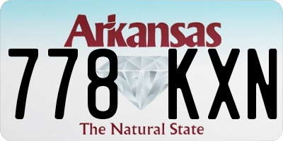 AR license plate 778KXN