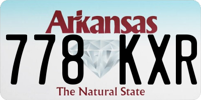 AR license plate 778KXR