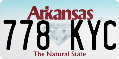 AR license plate 778KYC