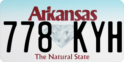 AR license plate 778KYH