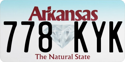AR license plate 778KYK