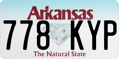 AR license plate 778KYP