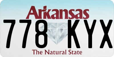 AR license plate 778KYX