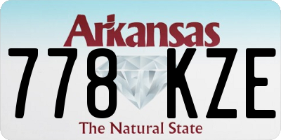 AR license plate 778KZE