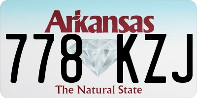 AR license plate 778KZJ