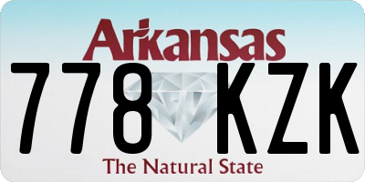 AR license plate 778KZK