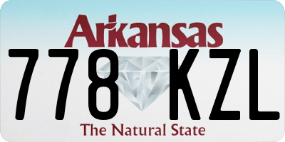 AR license plate 778KZL
