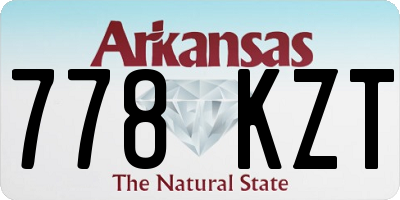 AR license plate 778KZT