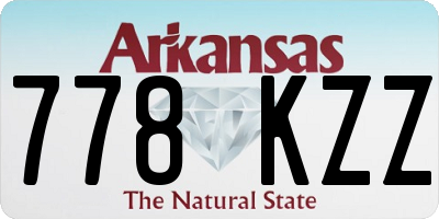 AR license plate 778KZZ