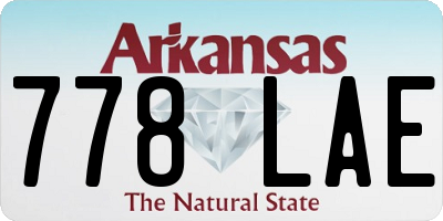 AR license plate 778LAE
