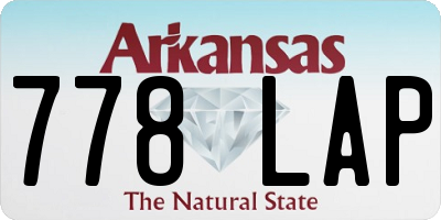 AR license plate 778LAP