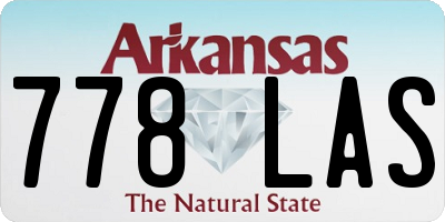AR license plate 778LAS