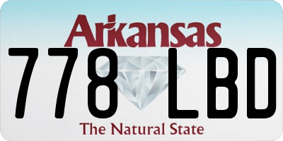 AR license plate 778LBD