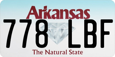 AR license plate 778LBF