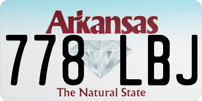 AR license plate 778LBJ