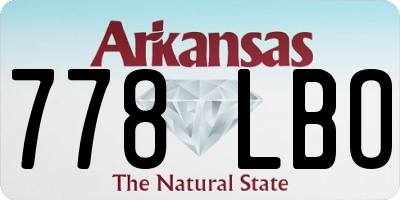 AR license plate 778LBO