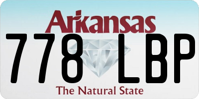 AR license plate 778LBP