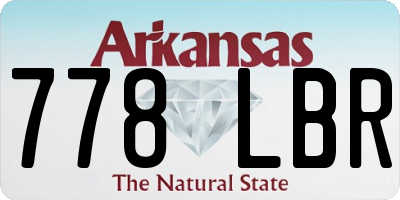 AR license plate 778LBR