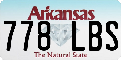 AR license plate 778LBS