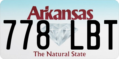 AR license plate 778LBT
