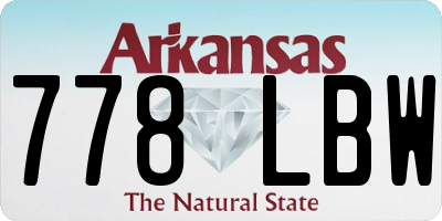 AR license plate 778LBW