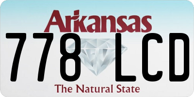 AR license plate 778LCD