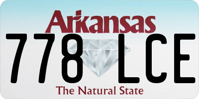 AR license plate 778LCE