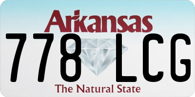 AR license plate 778LCG