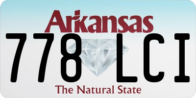 AR license plate 778LCI