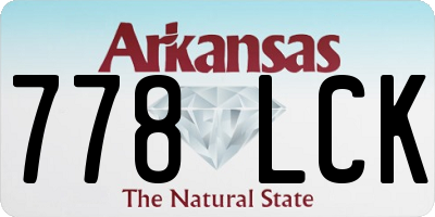 AR license plate 778LCK