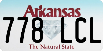 AR license plate 778LCL