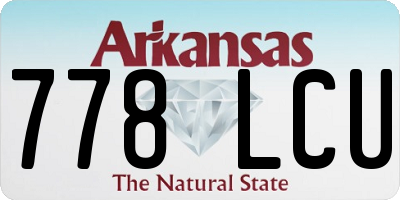 AR license plate 778LCU