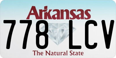 AR license plate 778LCV
