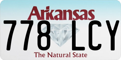 AR license plate 778LCY