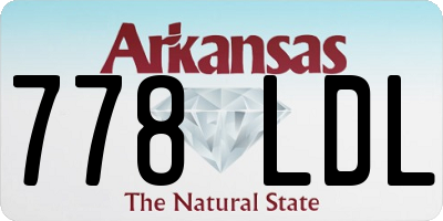 AR license plate 778LDL