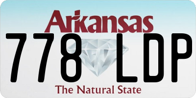AR license plate 778LDP